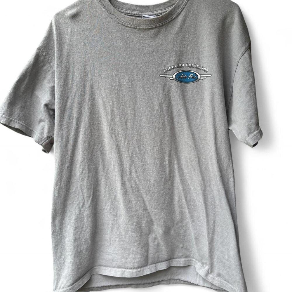 Men's Grey and Cream Tshirt